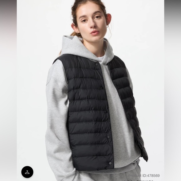 Uniqlo Black Ultra Light Down Compact Vest Sz M #0803 - Picture 1 of 8